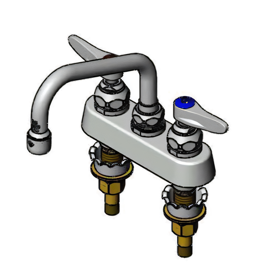 Product image #1 for T&S Brass B-1110-XS Deck-Mounted Workboard Faucet with Quarter-Turn Eterna Cartridges