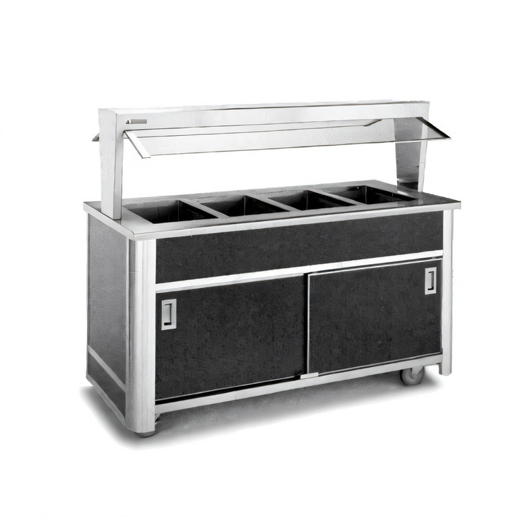 Product image #1 for Atlas Metal BLH-5-BU 5-Well Electric Mobile Buffet Hot Food Serving Counter
