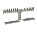 Thumbnail image #1 for Glastender Countertop Pipe Tee Draft Dispensing Tower, 14 Faucets, Glycol-Cooled, Mirror Finish