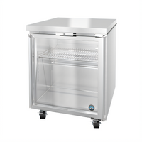 Hoshizaki Steelheart 27-Inch Low Profile Undercounter Refrigerator with One Glass Door