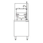 Thumbnail image #1 for Crown GMT-10 10 Gallon Gas Tilting Steam Kettle with 24-Inch Cabinet Base and Faucet