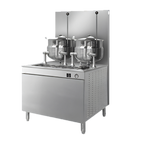 Thumbnail image #1 for Cleveland Range 36GMK1010300 Gas Kettle/Cabinet Assembly, 36-Inch Base, Two 10-Gallon Kettles, 300,000 BTU Boiler, 316 Stainless Steel Liner