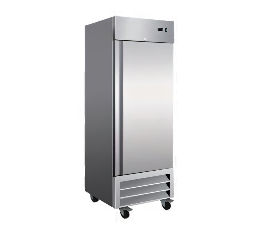 Product image #1 for Serv-Ware 19 Cu. Ft. Single-Door Reach-In Freezer, Stainless Steel, Bottom-Mounted Self-Contained