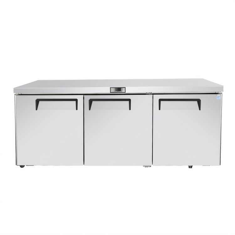 Product image #1 for Atosa Three-Section Undercounter Reach-In Refrigerator with Solid Doors