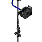 Thumbnail image #1 for T&S Brass B-7102-U1CXS1E Open Stainless Steel Retractable Hose Reel System with Exposed Piping and 12-Foot Hose