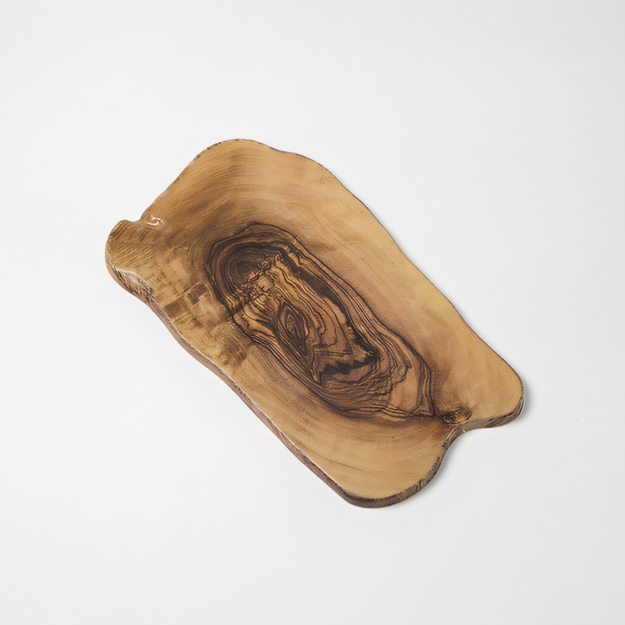 Product image #1 for American Metalcraft Naturals Organic Free-Form Melamine Platter, Olive Wood Pattern, 17-3/8 x 9-7/8 Inch