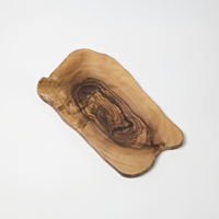 American Metalcraft Naturals Organic Free-Form Melamine Platter, Olive Wood Pattern, 17-3/8 x 9-7/8 Inch
