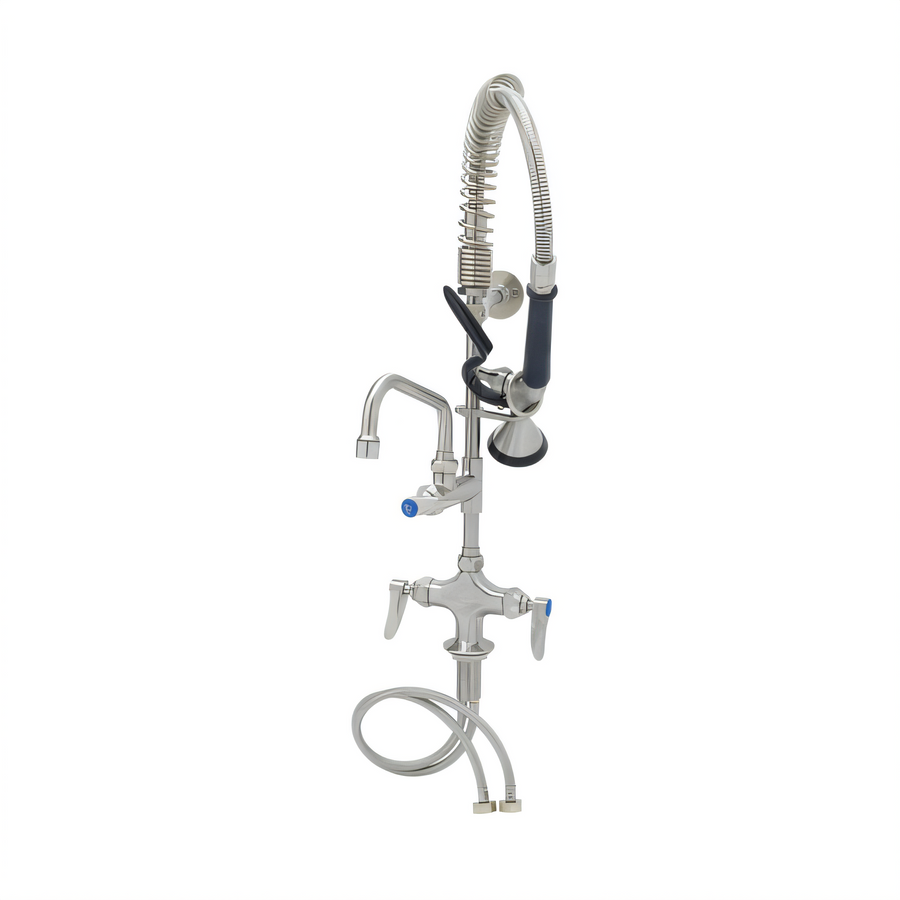 Product image #1 for EverSteel Single-Hole Deck-Mount Stainless Steel Pre-Rinse Unit with 6-Inch Swing Nozzle and 1.15 GPM Spray Valve