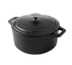 Thumbnail image #1 for American Metalcraft 3 Qt Round Cast Iron Casserole Dish with Lid and Handles