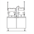 Thumbnail image #1 for Crown EMT-10-6 Electric 10 Gallon and 6 Gallon Tilting Kettle & Cabinet Assembly