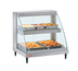 Thumbnail image #1 for Hatco Glo-Ray Designer 1-Pan Dual-Shelf Countertop Heated Display Case, Curved Glass