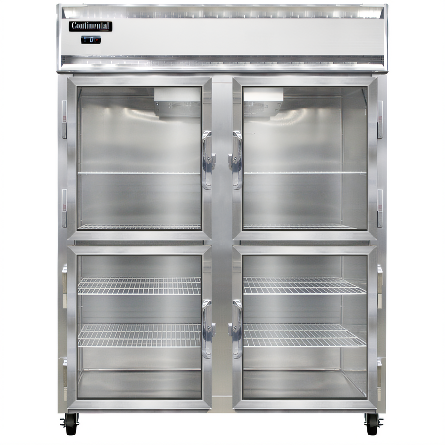 Product image #1 for Continental Refrigerator 2FENGDHD Extra-Wide Two-Section Reach-in Glass Door Display Freezer
