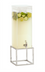 Thumbnail image #1 for Milo Square 3-Gallon Ice Beverage Dispenser with Clear Polycarbonate Chamber and Chrome Plate Finish
