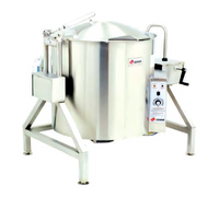 Legion TLGB-40 40-Gallon Gas-Fired Insulated Self-Contained Tilting Steam Kettle, 2/3 Jacketed, Floor Model