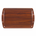 Thumbnail image #1 for Cambro Low Profile Rectangular Room Service Tray, 15-1/2 x 25 Inch, Walnut