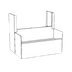 Thumbnail image #1 for Perlick Top Shelf TSD Series 24-Inch x 24-Inch Stainless Steel Underbar Beer Drainer for 4060A Series Space Saver Dispensing Heads