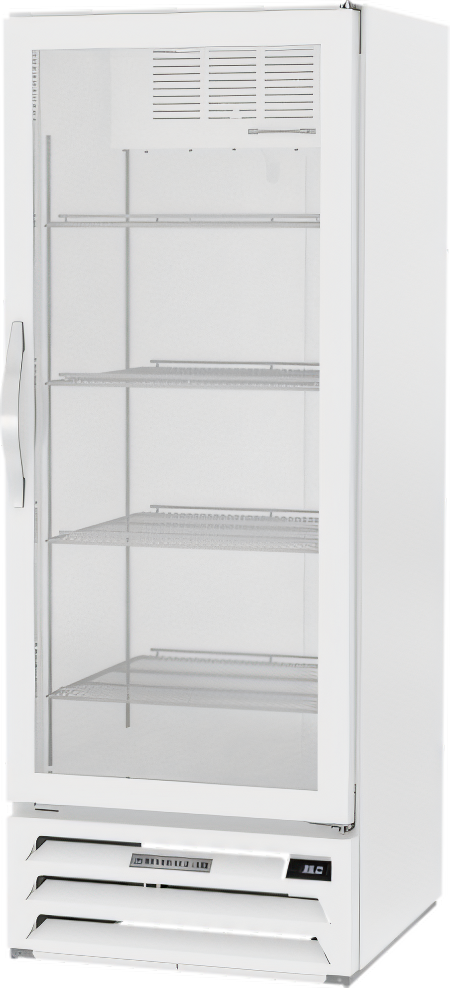 Product image #1 for Beverage-Air MarketMax 1-Section White Glass Door Merchandiser Refrigerator, 12.06 Cu. Ft., Bottom-Mount