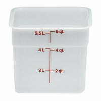 Cambro 6SFSP148 CamSquare® Commercial Food Storage Containers Case of 6
