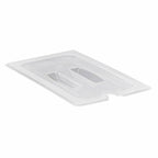 Thumbnail image #1 for Cambro 30PPCHN190 1/3 Size Translucent Polypropylene Food Pan Cover with Handle and Spoon Notch Case of 6