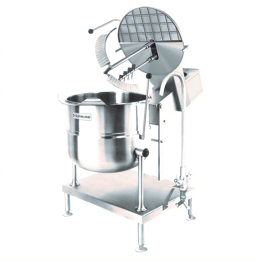 Product image #1 for Cleveland Range MKDT20T 20-Gallon Direct Steam Mixer Kettle, Floor-Type Lever Tilt, 2/3 Jacketed