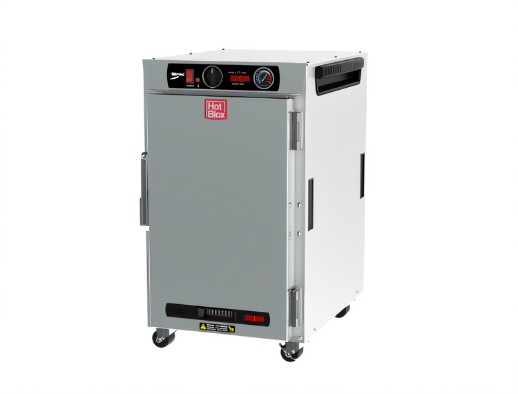 Product image #1 for Metro HotBlox Narrow 8-Pan Insulated Holding Cabinet, Undercounter, Analog Controls, Solid Door