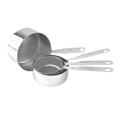 Product image #1 for Crestware Heavy Duty 4-Piece Stainless Steel Dry Measuring Cup Set
