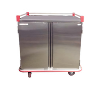 Carter-Hoffmann Performance Series Enclosed Patient Tray Cart, Two-Door, Stainless Steel, 20-Tray Capacity