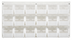Thumbnail image #1 for Quantum Wall-Mounted Louvered Panel Starter Unit with 18 Clear Bins, 36 x 11 x 19 Inches