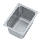 Thumbnail image #1 for Vollrath 10101-0 Weld-In/Undermount Single-Compartment Stainless Steel Sink, 14 x 10 x 10 Inch, 20 Gauge, 1-Inch Flange Case of 4