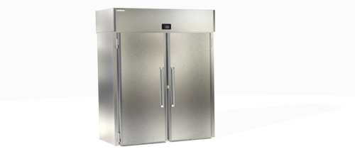 Product image #1 for Delfield DSLRRT2-S Two-Section Roll-Thru Refrigerator, 78.49 Cu. Ft., Self-Contained R290, Stainless Steel