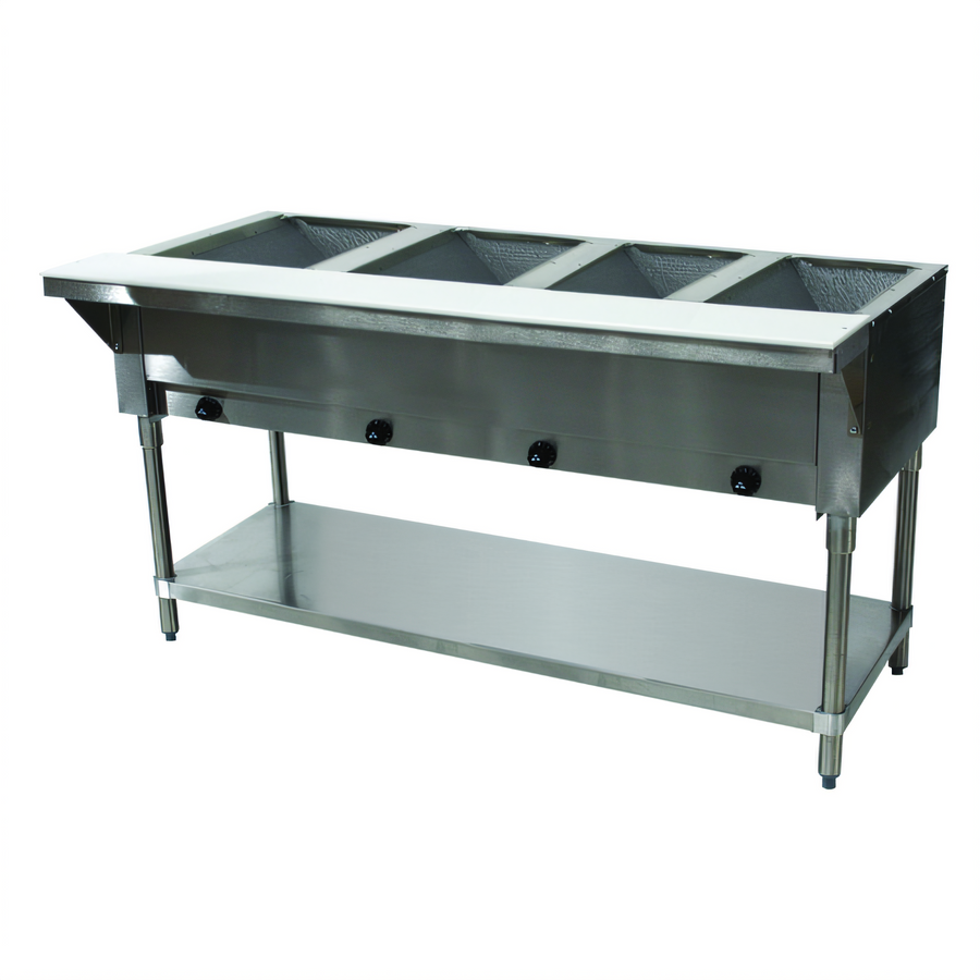 Product image #1 for Advance Tabco Triumph Supreme Natural Gas 4-Well Open Well Hot Food Table with Undershelf