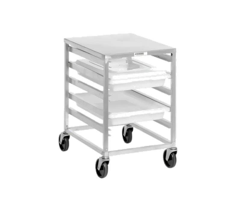 Product image #1 for Channel Aluminum Poly Box Rack Cart, End-Load, 5-Box Capacity