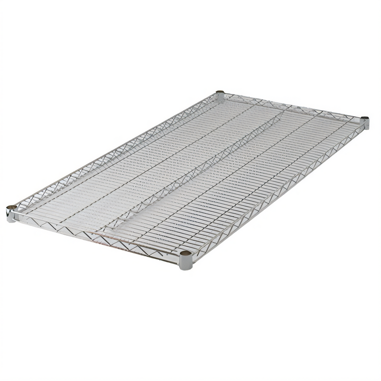 Product image #1 for Winco 72 Inch x 24 Inch Chrome-Plated Wire Shelf with Sleeve Clips