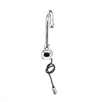Equip Single-Hole Wall-Mount Touchless Electronic Sensor Faucet with Swivel Gooseneck Spout, 2.2 GPM, Chrome Finish