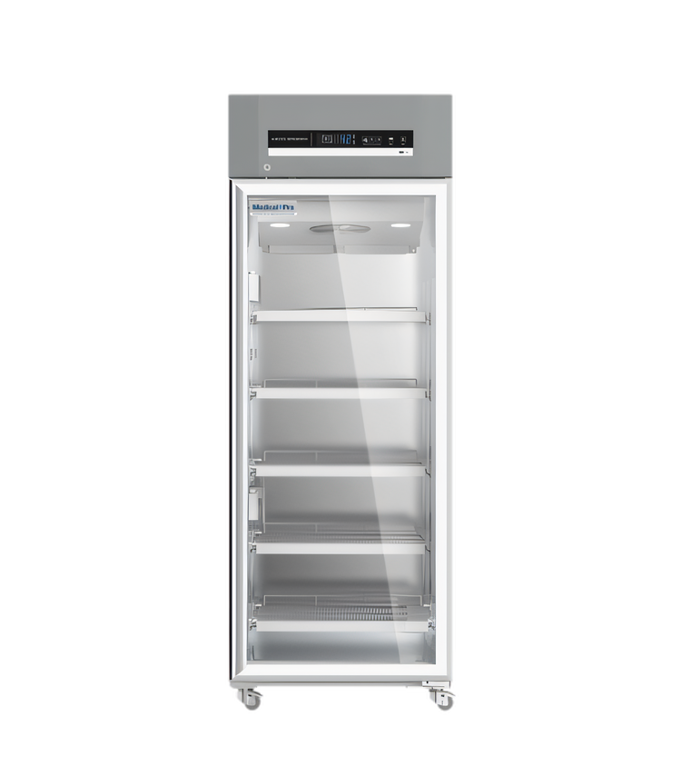 Product image #1 for Migali MP-23RG-HC Medical-Grade Glass Door Refrigerator, 23 Cu. Ft., Top-Mounted Self-Contained, Stainless Steel, 115V