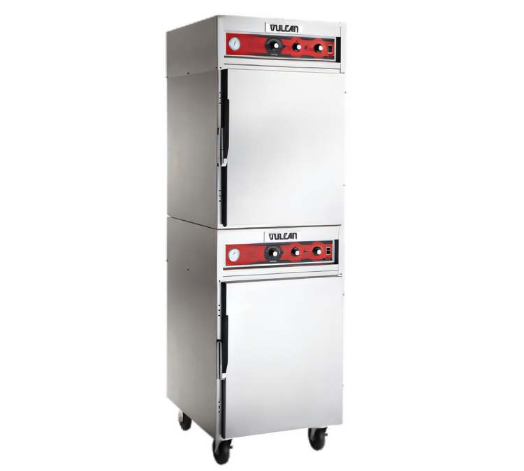 Product image #1 for Vulcan VRH88 Double-Deck Mobile Cook and Hold Oven, 2 Compartments, Mechanical Controls
