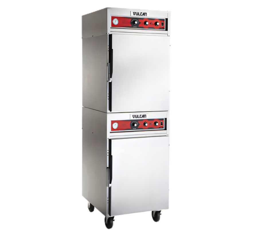 Product image #1 for Vulcan VRH88 Double-Deck Mobile Cook and Hold Oven, 2 Compartments, Mechanical Controls
