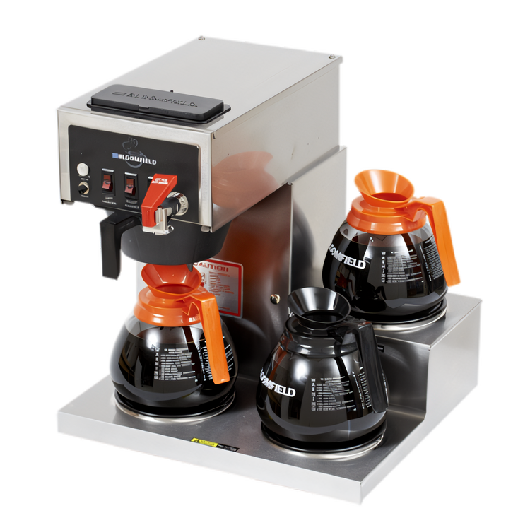 Product image #1 for Koffee King Automatic Fill Low-Profile Single Decanter Coffee Brewer with 3 Warmers and Hot Water Faucet
