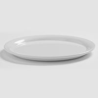 American Metalcraft Jane 9-Inch Round Narrow Rim Melamine Plate, White