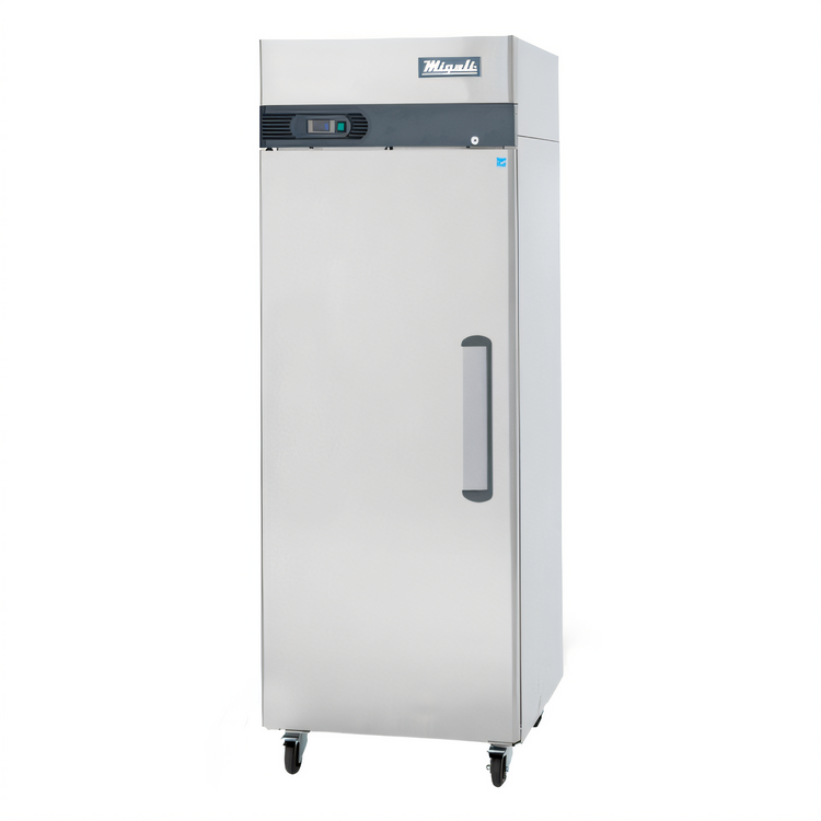 Product image #1 for Migali Competitor Series Single Section Reach-In Freezer, Self-Contained Top-Mount, 23 Cu. Ft., Stainless Steel, Left-Hand Hinged Door