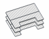 Thumbnail image #1 for Vulcan Additional Grab n Go Rack Stainless Steel Wire Shelf Set with Cutout Design, 3 Shelves
