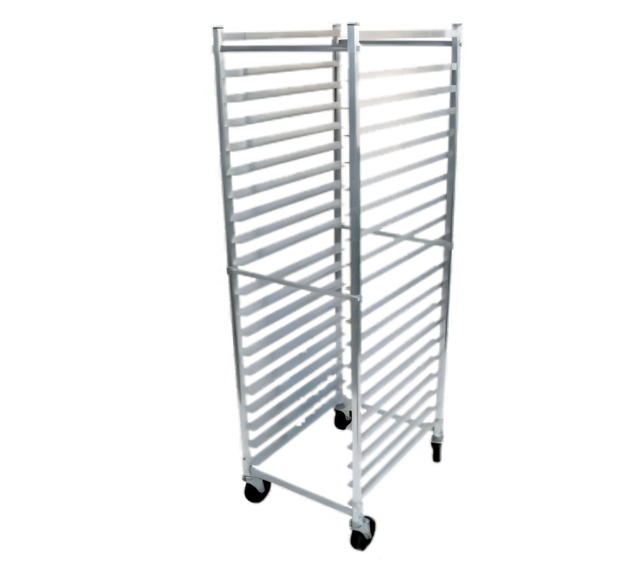 Product image #1 for John Boos Front-Load Mobile Aluminum Bun Pan Rack, 20-Pan Capacity, 26 x 20-1/2 x 69 Inches