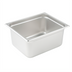 Thumbnail image #2 for Winco Half-Size 6-Inch Deep 25 Gauge Straight-Sided 18/8 Stainless Steel Solid Steam Table Pan