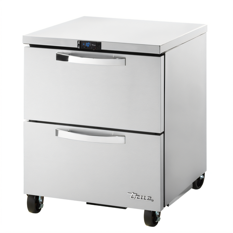 Product image #1 for True SPEC SERIES One-Section Undercounter Freezer with 2 Drawers, Stainless Steel Top, -10°F