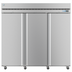 Thumbnail image #1 for Hoshizaki Steelheart Three-Section Stainless Steel Reach-In Freezer, Solid Doors, Standard Depth