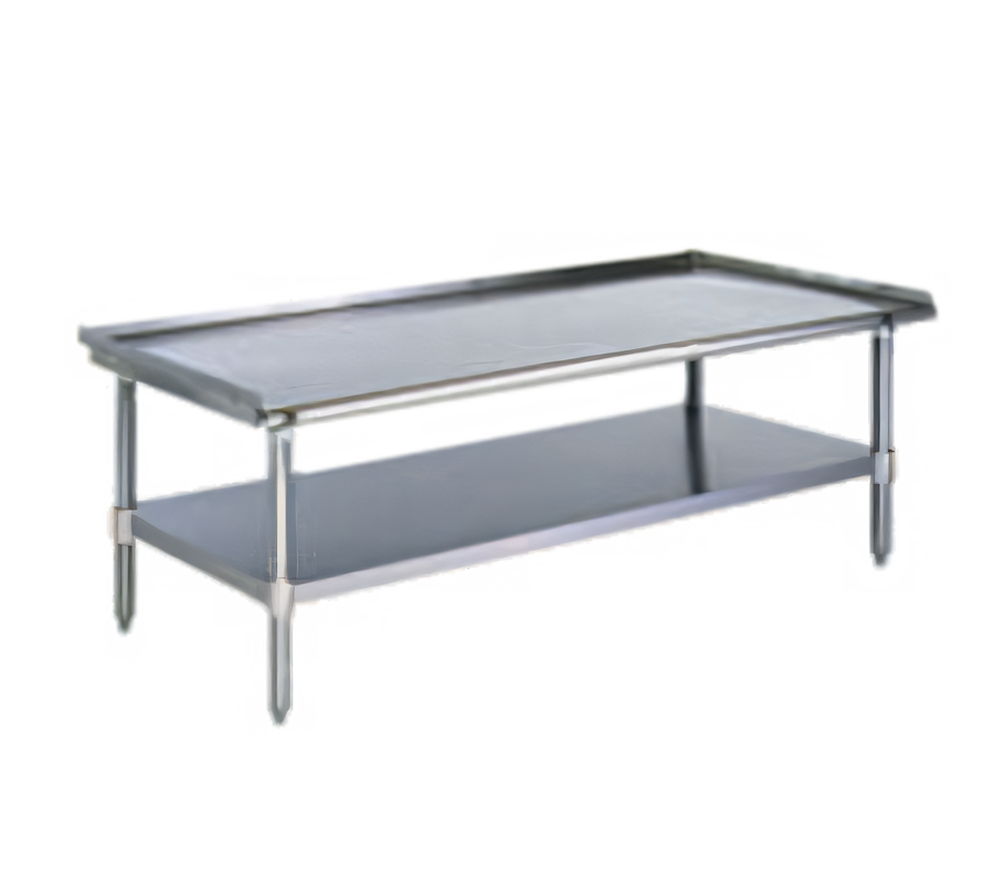 Product image #1 for Eagle Group 48-3/8 Inch x 30-3/8 Inch Stainless Steel Top Griddle/Equipment Stand with Open Base and Adjustable Undershelf