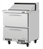 Thumbnail image #1 for Turbo Air PRO Series One-Section Front Breathing Sandwich/Salad Prep Table with 2 Drawers, 8 Pans, 27 1/2-Inch Wide, 6.5 Cu. Ft.