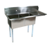 Thumbnail image #1 for John Boos E-Series 2-Compartment Stainless Steel Sink with Right Drainboard