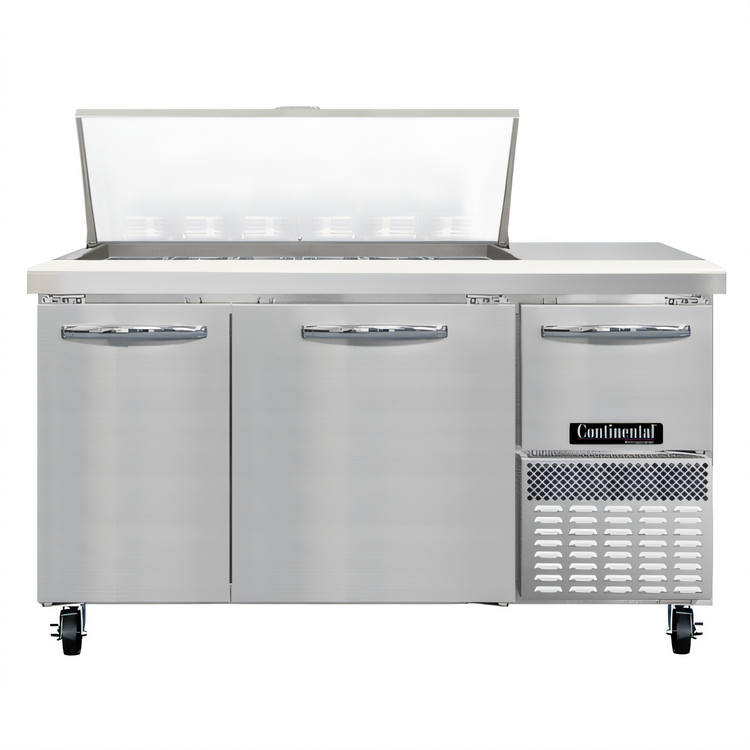 Product image #1 for Continental Refrigerator RA60N18M 60" Mighty Top Refrigerated Sandwich Prep Table with 18 Pans