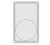 Thumbnail image #1 for Miramar Night Sky Template for One Large Round Decorative Pan